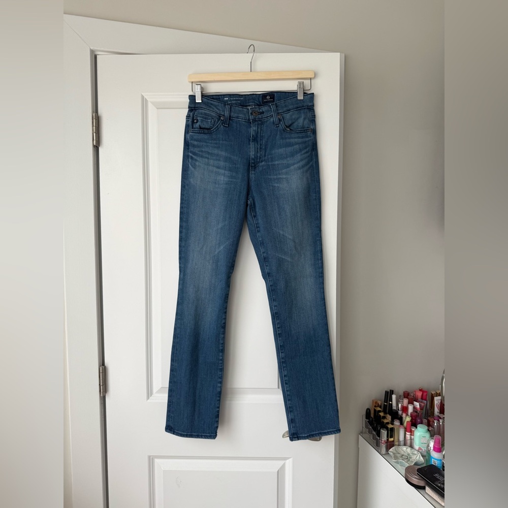 AG Adriano Goldschmied Mari Straight Leg Blue Jeans